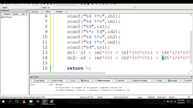 beecrowd Problem 1061 - "Event Time" solution( Bangla ) | C language смотреть онлайн