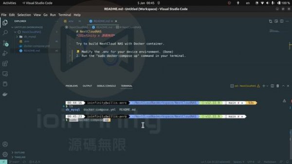 Install and run  NextCloud (NAS) with Docker in 10 minutes #nas #docker #nextcloud @ioinfinity