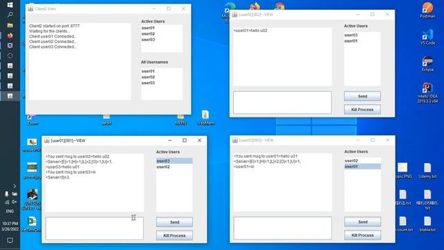 [UDP_Socket + encrypt] Chat LAN with Java смотреть онлайн