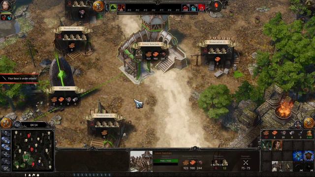 Spellforce 3 Gameplay - Multiplayer. Две непростых партии - играем за эльфов