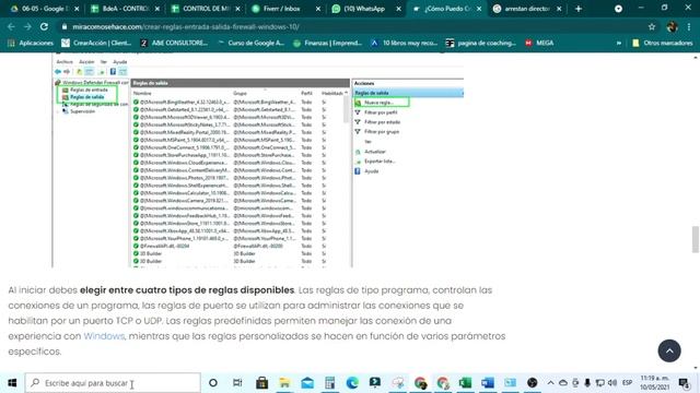 ¿Cómo Puedo Crear Reglas De Entrada Y Salida En El Firewall De Windows 10?