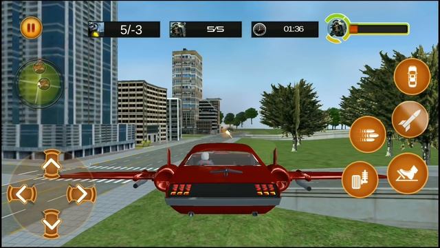 Drive Real Flying Car 2019 Flight Simulator - Android iOS Gameplay смотреть онлайн