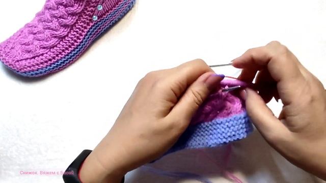 ?Супер-следки для подарка ?МК ⏩ На двух спицах без шва на подошве ? смотреть онлайн