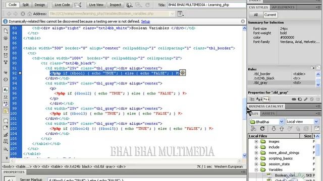 25 Boolean Variable 02 php смотреть онлайн