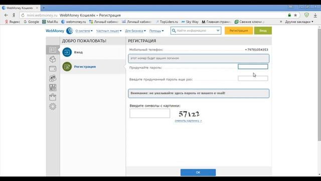 WMR кошелек регистрация смотреть онлайн