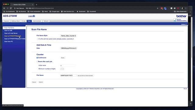How to Scan to a Network Folder with the Brother ADS-2700W Document Scanner смотреть онлайн