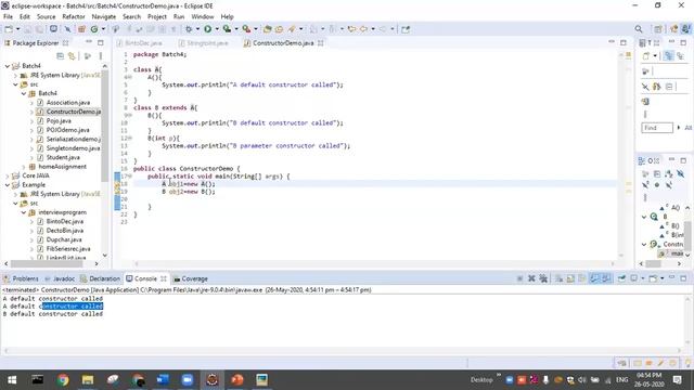 JAVA OOPS - Constructor call - part 1 How this() and super() works смотреть онлайн