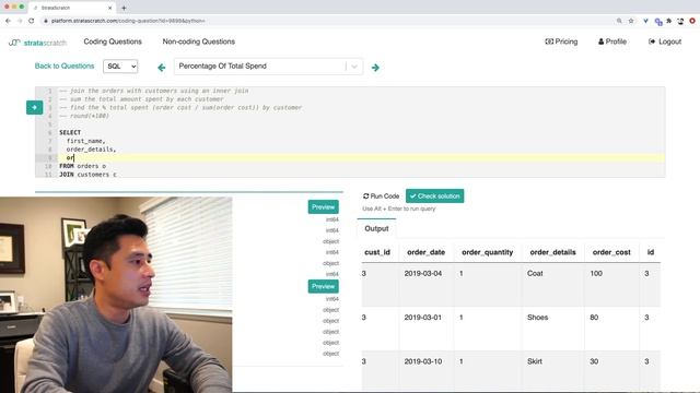 SQL Coding Interview Question Using A Window Function (PARTITION BY) | Data Science Interviews смотреть онлайн