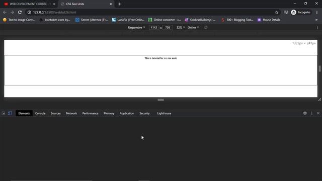 What are CSS Responsive size units | CSS Tutorial #26 смотреть онлайн