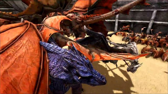 10 WYVERN VS LE BOSS DRAGON ! | ARK: Survival Evolved ! смотреть онлайн