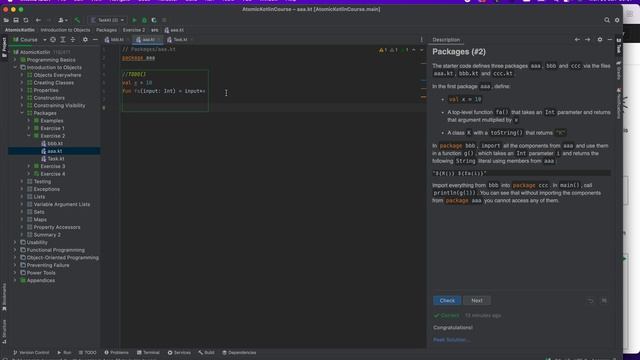 Atomic Kotlin Course - Packages смотреть онлайн