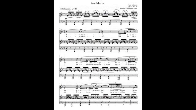 Ave Maria Piano Accompaniment Schubert B flat Karaoke High Voice смотреть онлайн