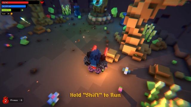 Торгуем и убиваем боссов в Nasty Rogue - Cube World рогалик смотреть онлайн