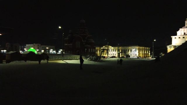 ⁴ᴷ⁶⁰ Walking Vladimir ? from Georgiyevskaya Street to Teatral'naya Square - Christmas Walk ? смотреть онлайн