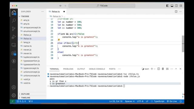 #9 - If Else & Ternary Operator in TypeScript смотреть онлайн