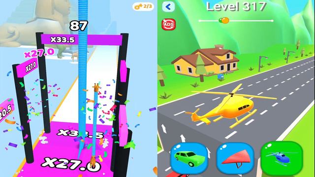 Shape-shifting vs Long Neck Run Walkthrough Gameplay Android - ios #8 смотреть онлайн