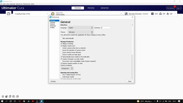 How to Set Dark Theme for Ultimaker Cura