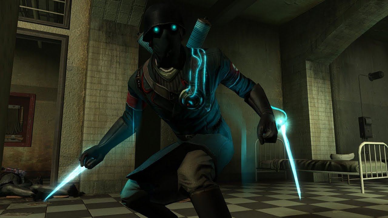 №4 Wolfenstein 2009 Псих-невидимка из больницы