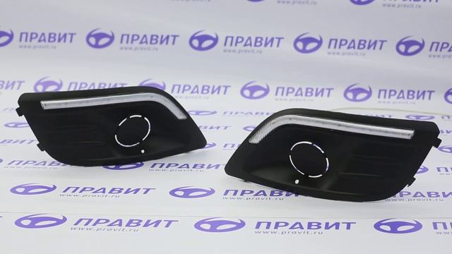 Рамки ПТФ с ходовыми огнями и бегающим повторителем на Лада Largus смотреть онлайн