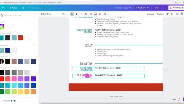 How to Create Your Resume For Free In Canva | #canvaresumetutorial #canva #canvafreetemplates смотреть онлайн