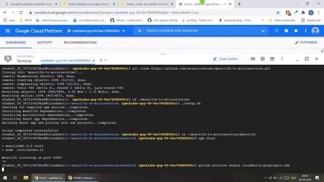 Deploy, Scale, and Update Your Website on Google Kubernetes Engine [GSP663] смотреть онлайн