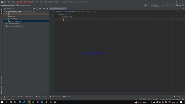 Python Program to Check if a Number is Positive, Negative or Zero by programming zone смотреть онлайн