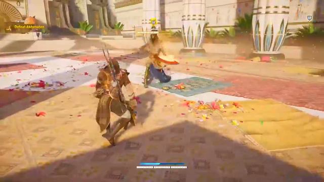 Bayek vs. Akhenaten (heavenly battle in Aten ) смотреть онлайн