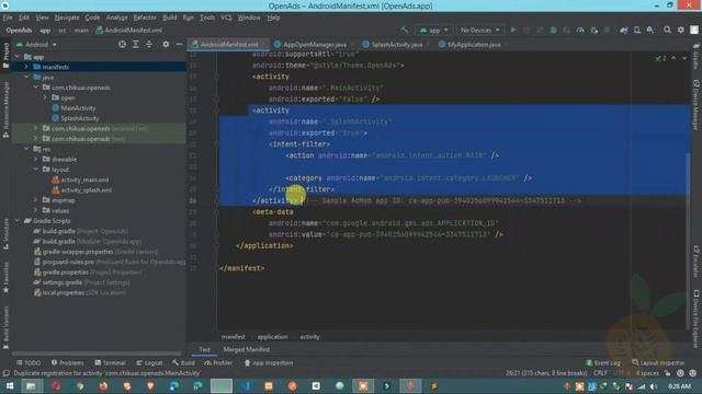 How To Show Admob Open Ads After Splash Screen In Android Studio | Open Ads After Splash Screen смотреть онлайн