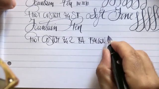 Comparativa Pilot Falcon Vs Justus 95 Vs Custom 742 FA Falcon Nib