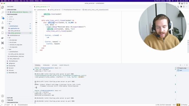Protohackers in Elixir: day 1 - Prime Time смотреть онлайн