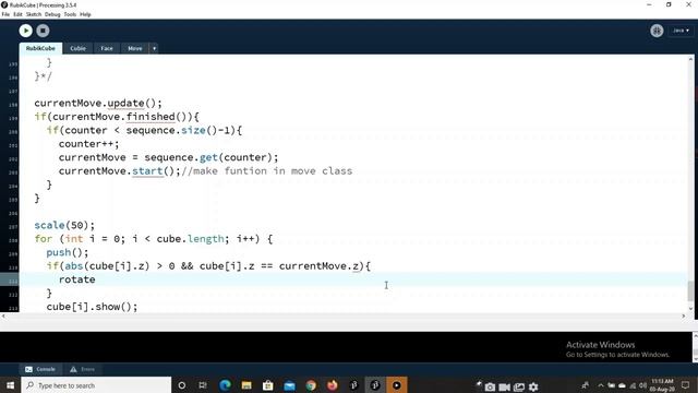 How to solve Rubik's Cube in Java Processing | Part III | For Beginners смотреть онлайн