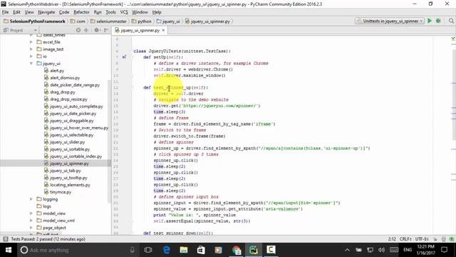 Lesson 15 Python Webdriver jQuery UI Spinner смотреть онлайн