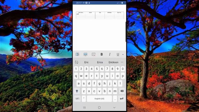 how to insert and edit Table in Word Document App on phone смотреть онлайн
