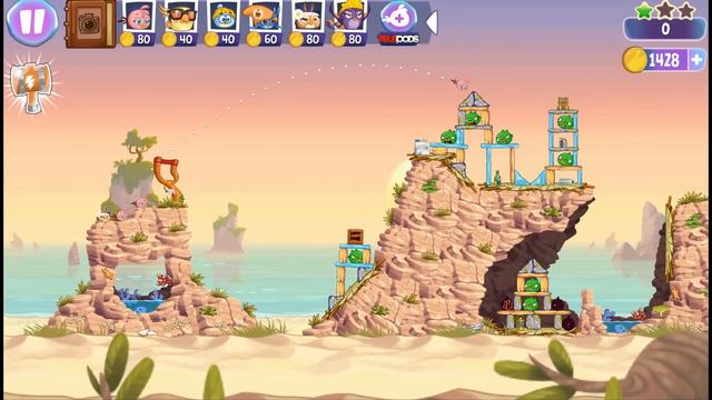 Angry Birds Stella - Gameplay Walkthrough Part 7 - Beach Day! 3 Stars! (iOS, Android) смотреть онлайн