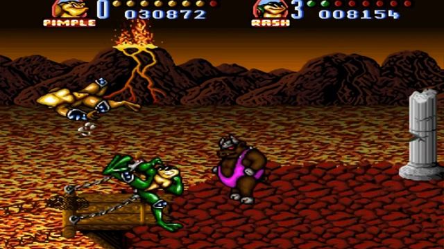 Battletoads In Battlemaniacs (1993) (SNES) GAMEPLAY
