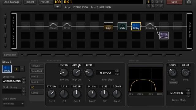 Axe Fx II analogue delay tutorial смотреть онлайн