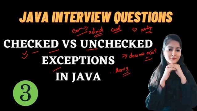 JAVA INTERVIEW QUESTIONS || Checked vs Unchecked Exceptions in java || Must Watch смотреть онлайн