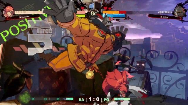 GGST ▰ Swing (#2 Ranked Potemkin) vs iLusioNz (#4 Ranked Baiken). High Level Gameplay смотреть онлайн