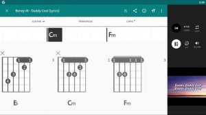 Boney M. - Daddy Cool - Guitar Chord Tab Play Along