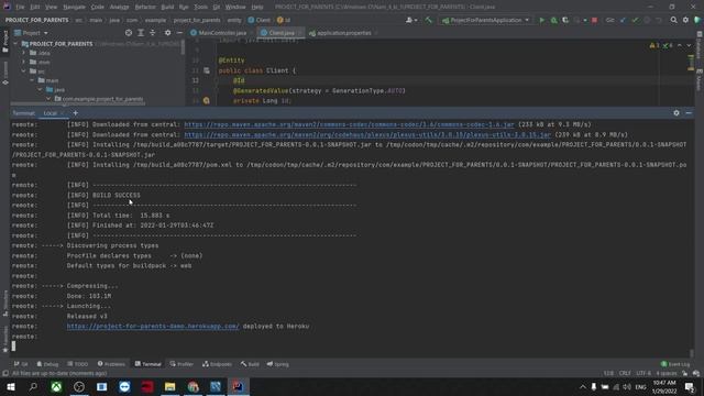Deploy Spring Boot Project java 11 lên Heroku - Connect với MySql - IntelliJ смотреть онлайн