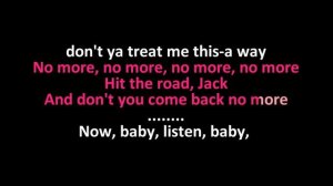 Ray Charles - Hit the Road, Jack - Karaoke Instrumental Lyrics - ObsKure