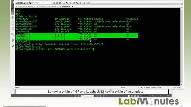 LabMinutes# RS0058 - Cisco BGP Basic Route Advertisement (Part 1) смотреть онлайн
