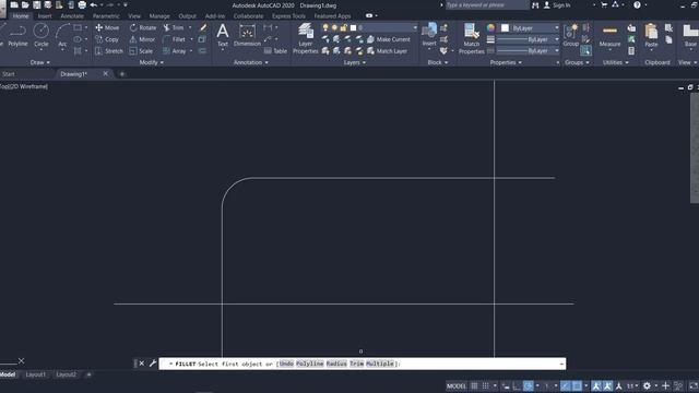 AutoCad 24 : Fillet and Chamfer смотреть онлайн