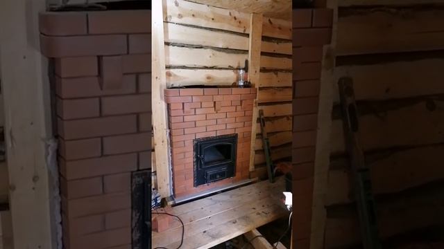 Облицовка банной печи кирпичом? смотреть онлайн