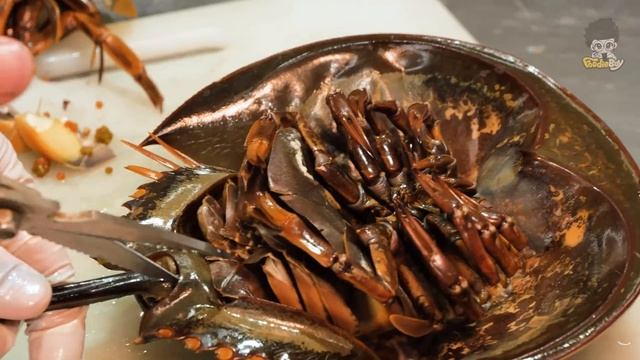 Grilled Horseshoe Crab Recipe - Thai Street Food