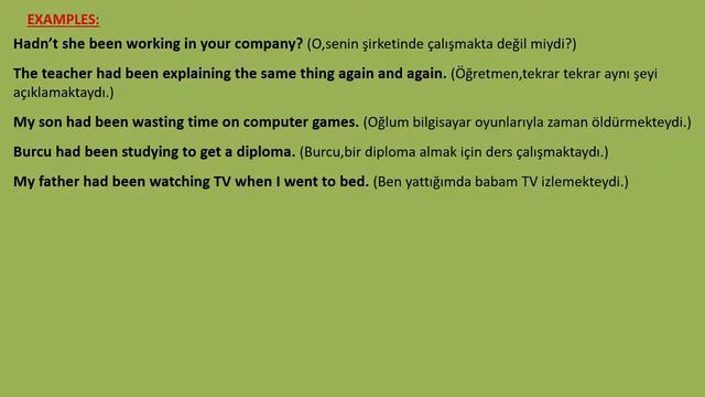 50 Sentences in Past Perfect Continuous Tense / İngilizce Past Perfect Continuous Cümleleri смотреть онлайн