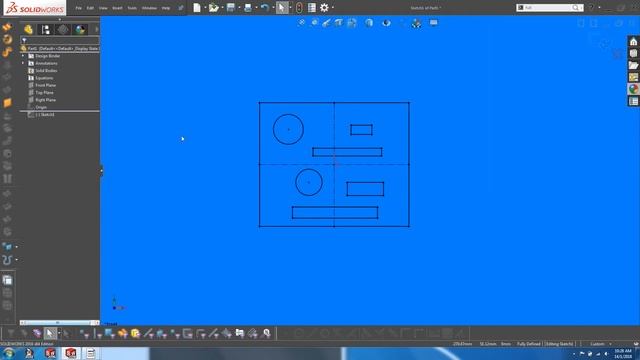 Solidworks - Hiding Sketch Dimensions and Relations смотреть онлайн