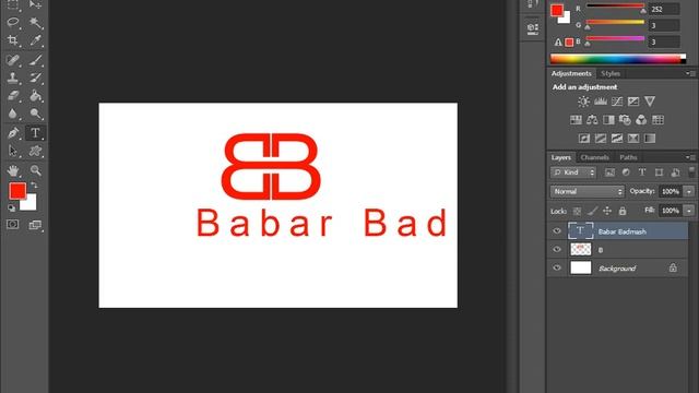 How to create a logo design of BB in photoshop Cs6 .logo design tutorial. смотреть онлайн