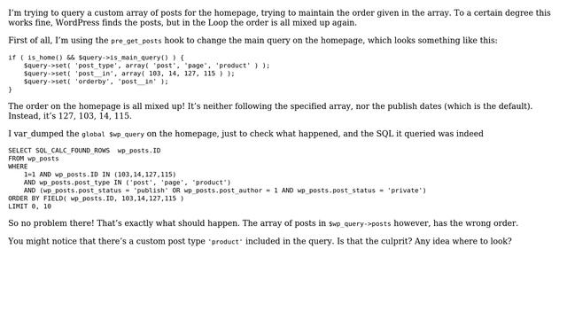 Wordpress: WP_Query orderby post__in remains ineffective in the Loop (2 Solutions!!) смотреть онлайн