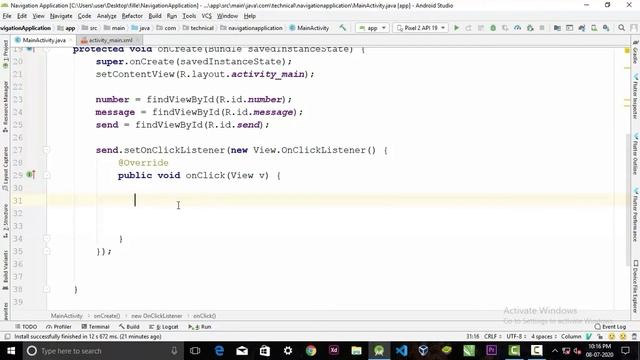 How to Send text message from android app || Android studio tutorial смотреть онлайн
